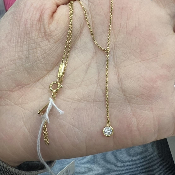 Tiffany & Co. Gold Y By the Yard Necklace - Picture 8 of 11